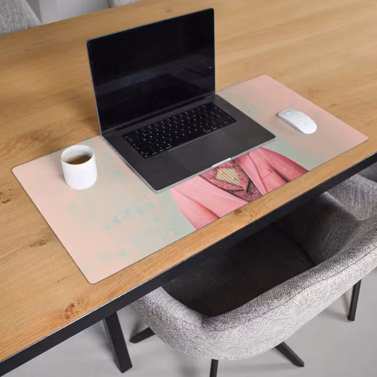 Bureau onderlegger - Tijger - Strik - Jasje - Roze — 2