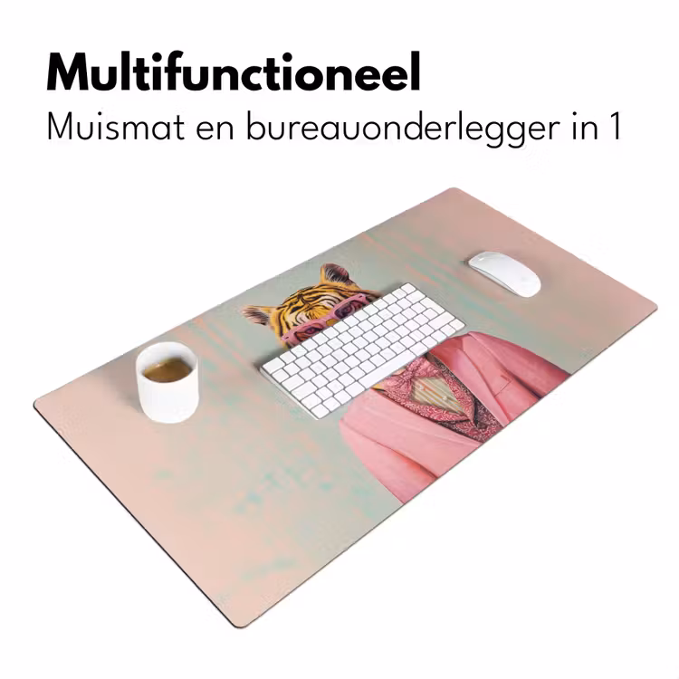 Bureau onderlegger - Tijger - Strik - Jasje - Roze — 6