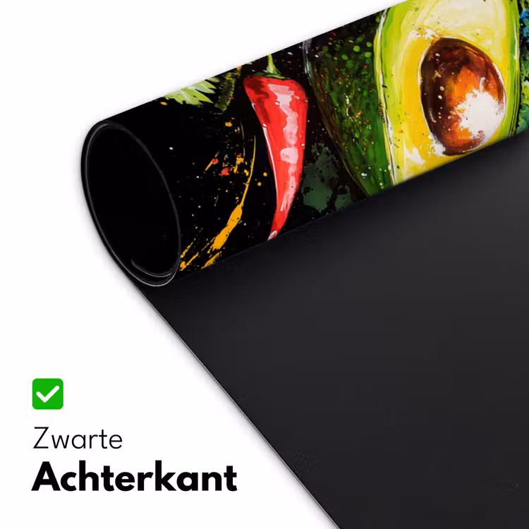 Bureau onderlegger - Tomaat - Avocado - Peper - Graffiti - Verf - Modern — 4