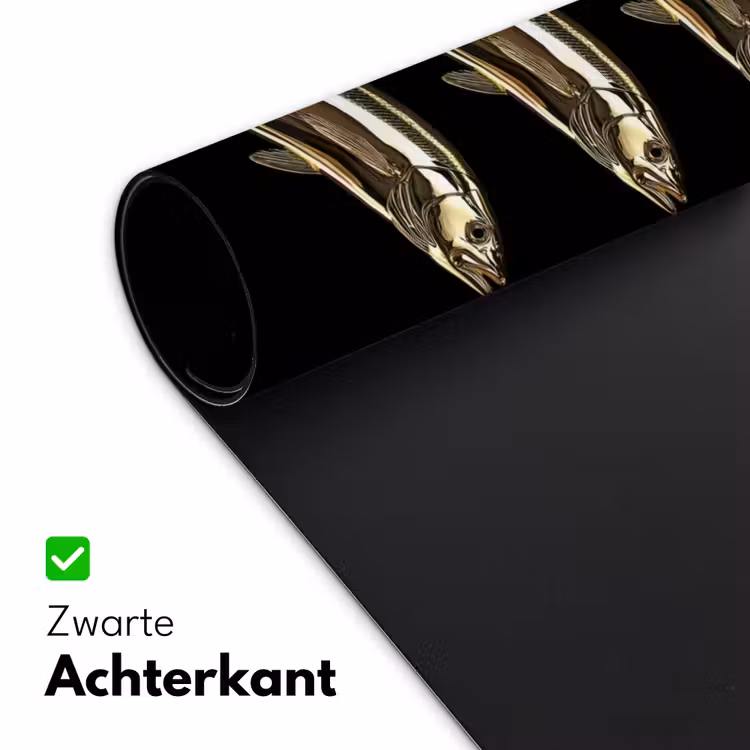 Bureau onderlegger - Vissen - Goud - Zwart — 4