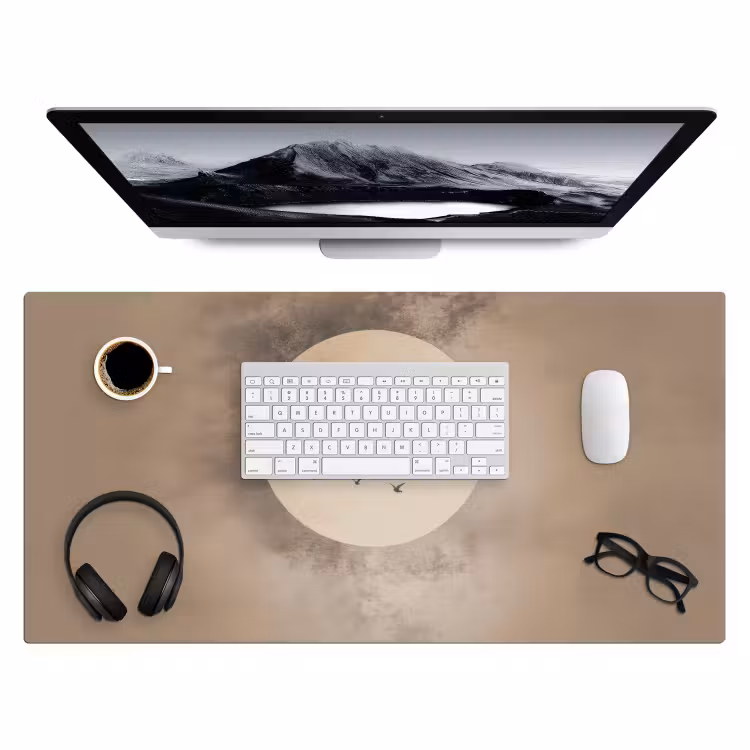 Bureau onderlegger - Vogel - Beige - Japandi — 3