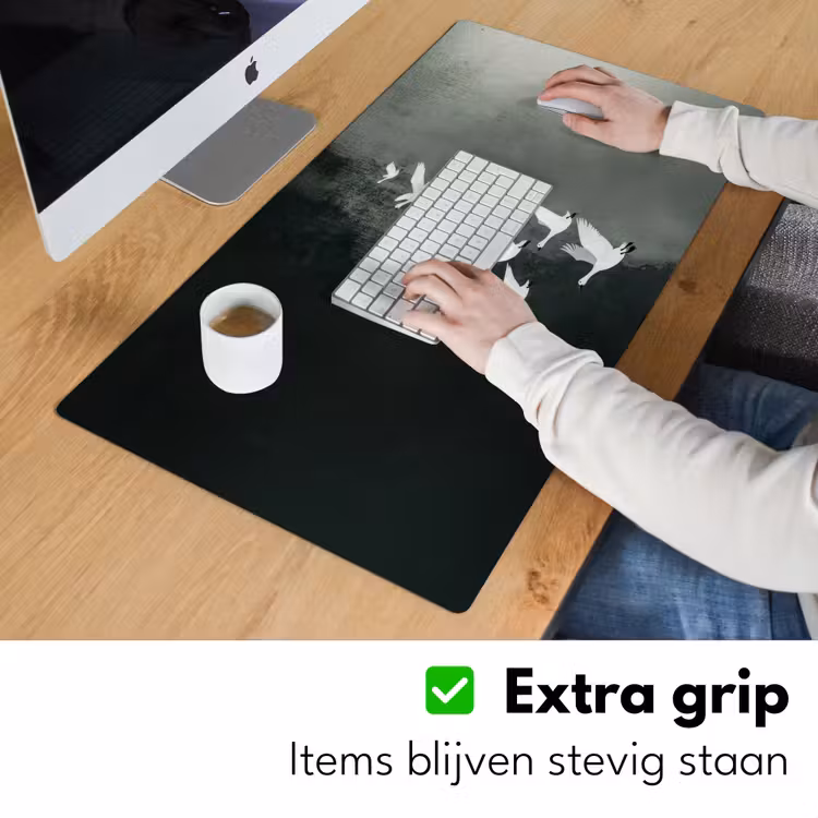 Bureau onderlegger - Vogel - Japandi - Groen — 5