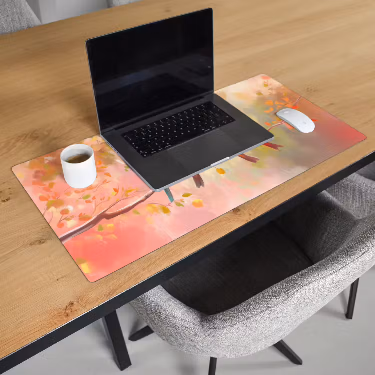 Bureau onderlegger - Vogels - Kleurrijk - Tak — 2