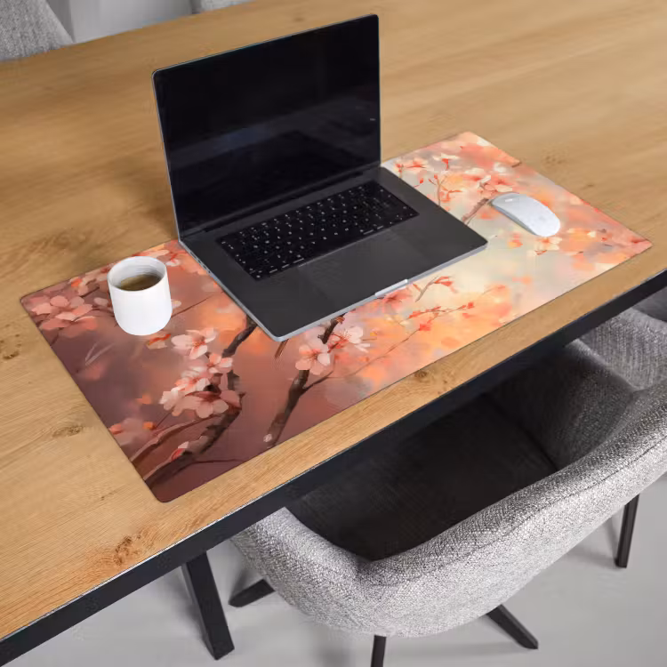 Bureau onderlegger - Vogels - Romantic - Bloesemtak — 2