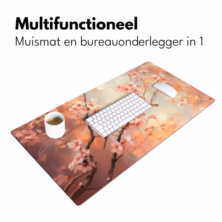 Bureau onderlegger - Vogels - Romantic - Bloesemtak — 6