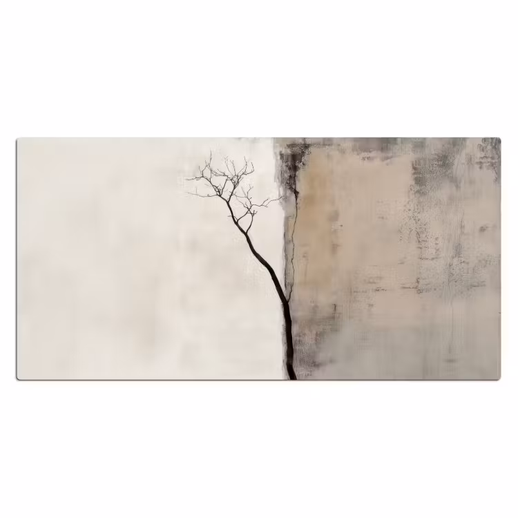 Bureau onderlegger - Wabi sabi - Plant - Beige — 1