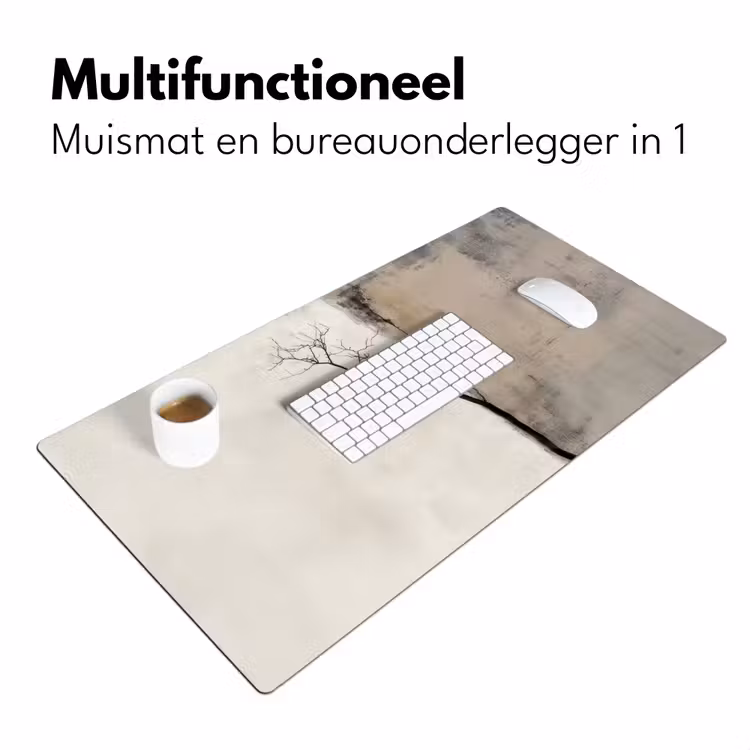 Bureau onderlegger - Wabi sabi - Plant - Beige — 6
