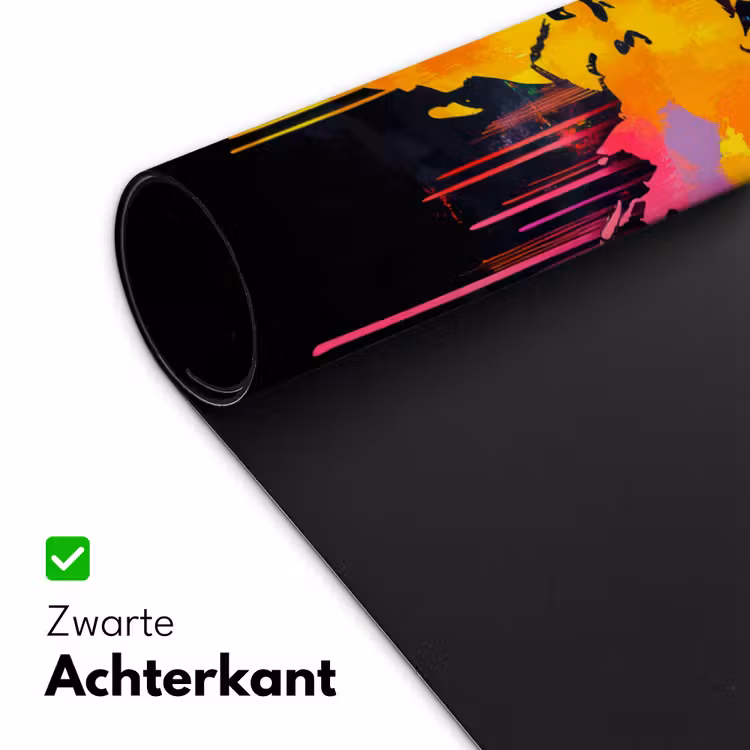 Bureau onderlegger - Wereldkaart - Verf - Kleurrijk - Graffiti - Wereld — 4