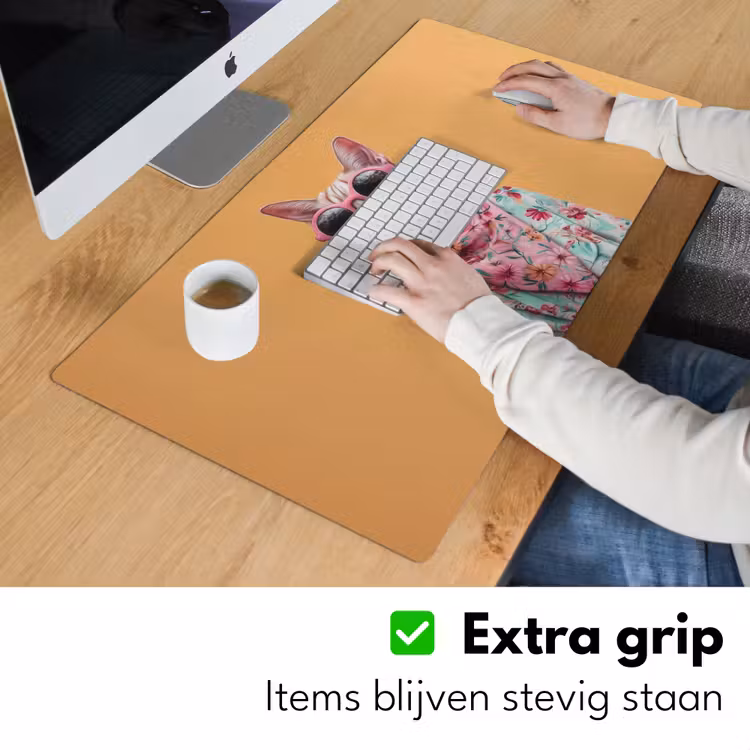 Bureau onderlegger - Zonnebril - Kat - Sjaal - Bloemen — 5