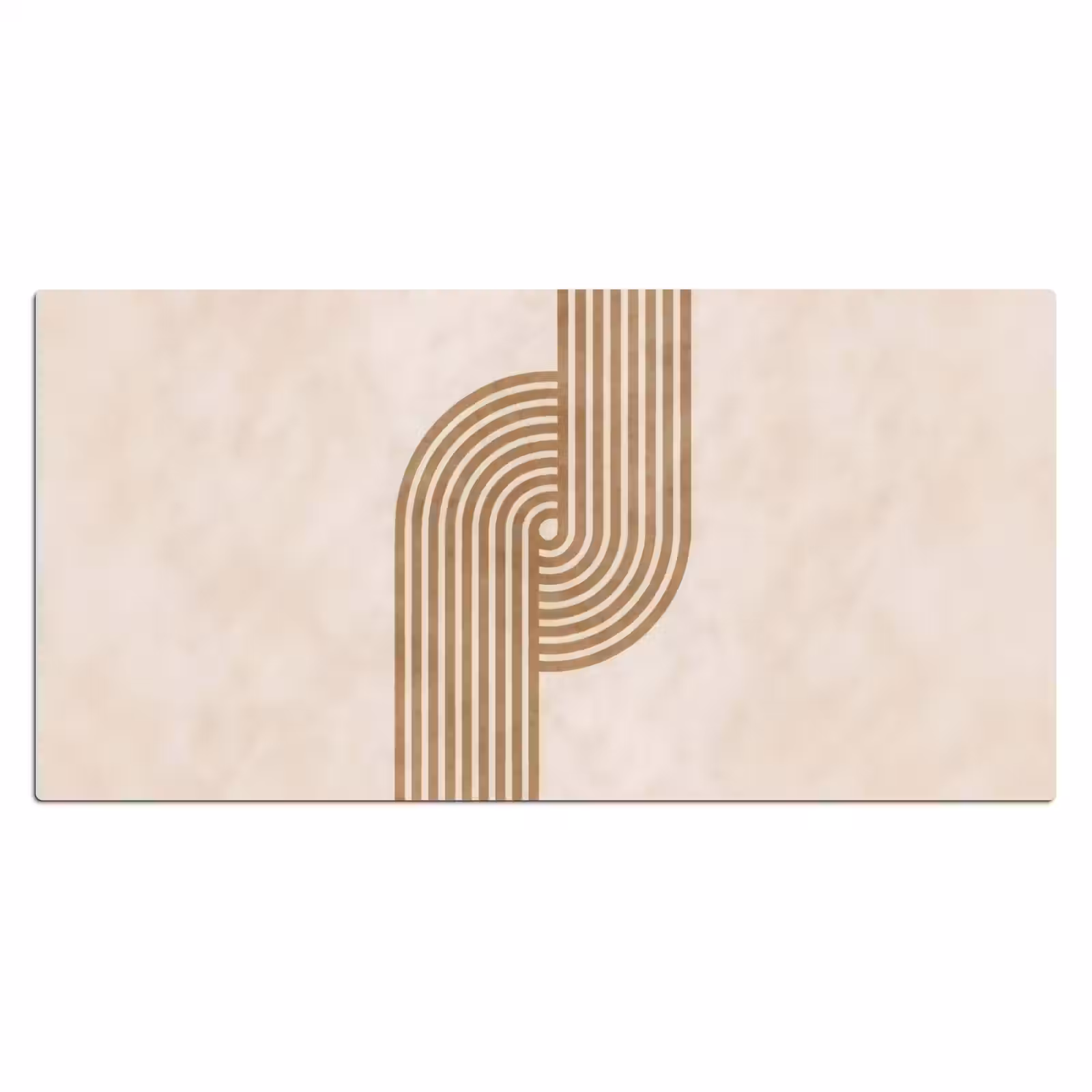 Bureau onderlegger - Symmetrische bocht - Koperkleurig — 1