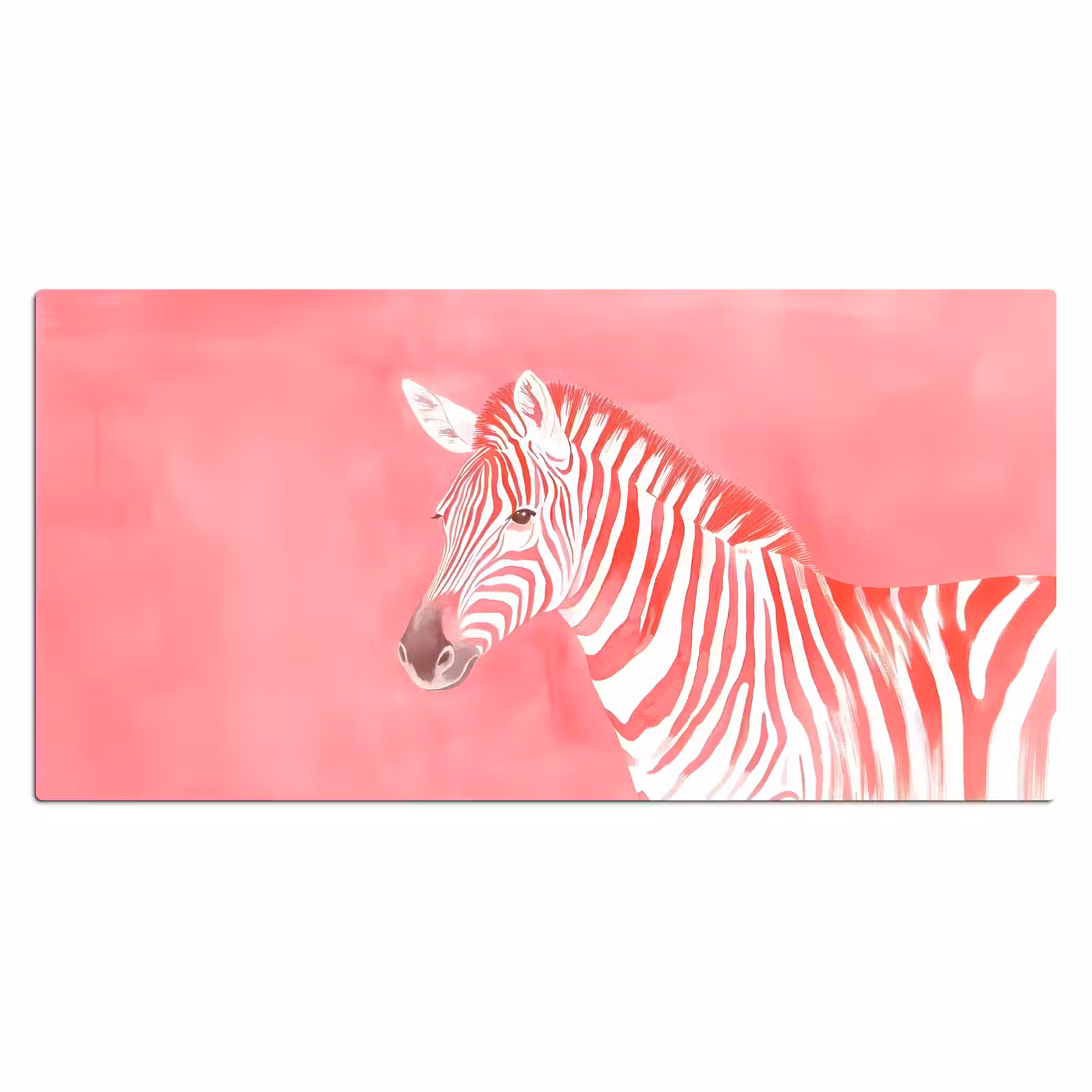 Bureau onderlegger - Zebra - Pink - Verf — 1