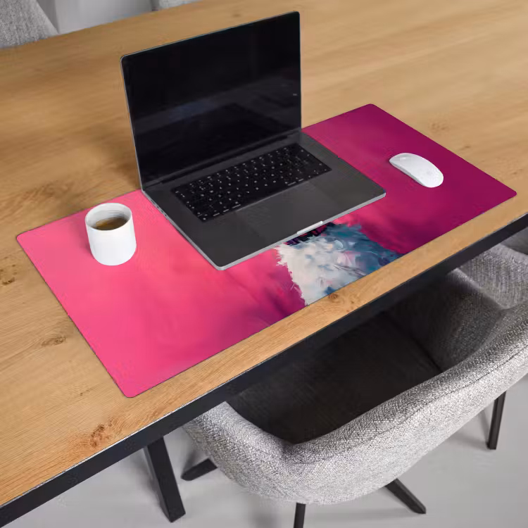 Bureau onderlegger - Pink - Hond - Bubbel — 2