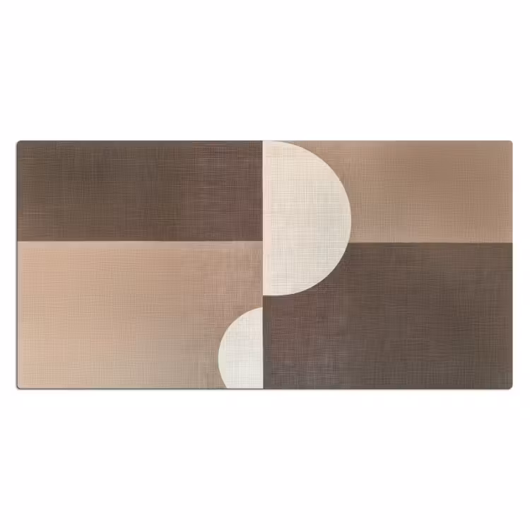 Bureau onderlegger - Raster - Halve cirkels - Contrast — 1