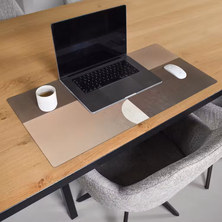 Bureau onderlegger - Raster - Halve cirkels - Contrast — 2