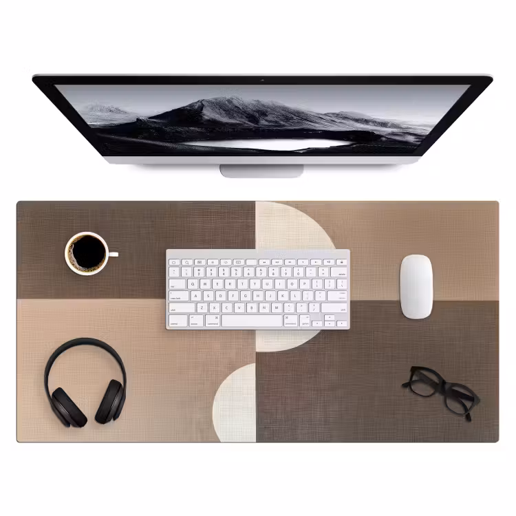 Bureau onderlegger - Raster - Halve cirkels - Contrast — 3
