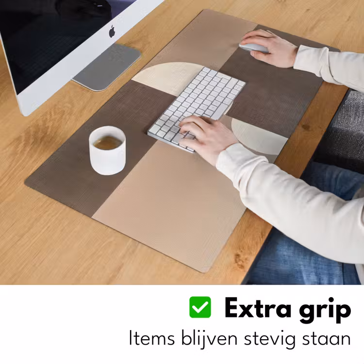 Bureau onderlegger - Raster - Halve cirkels - Contrast — 5
