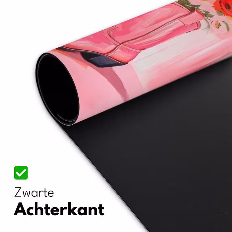 Bureau onderlegger - Roze - Bloemen - Cowboy — 4