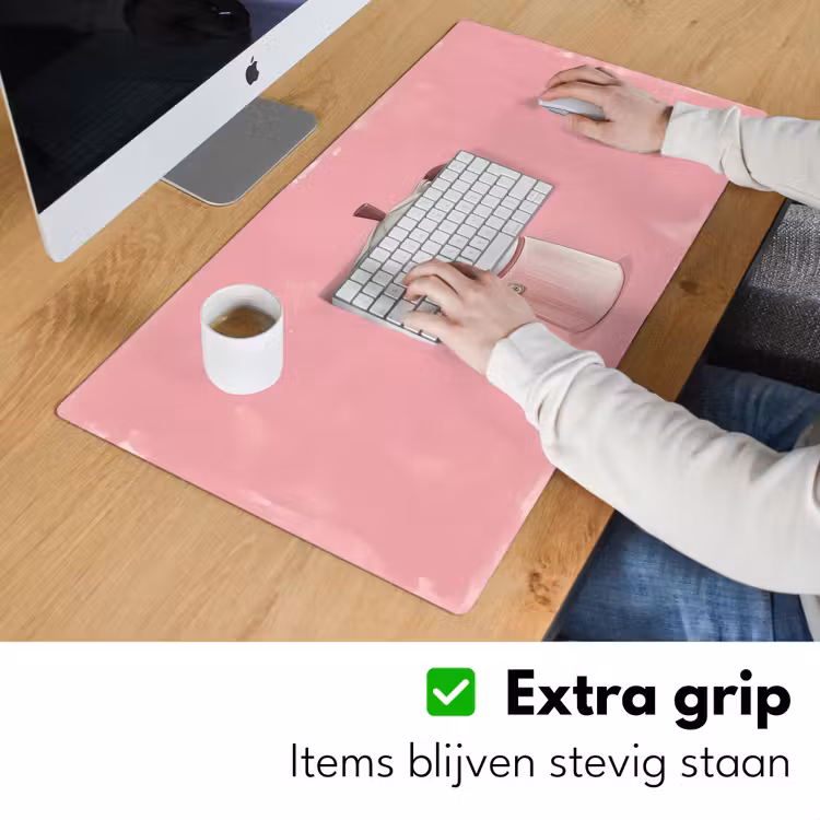 Bureau onderlegger - Roze - Mokkapot - Illustratie - Koffie — 5