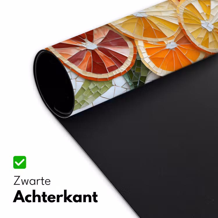 Bureau onderlegger - Schijfjes - Fruit - Oranje - Mozaïek — 4