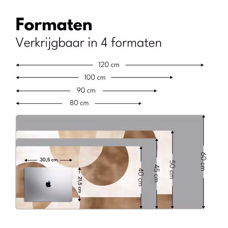 Bureau onderlegger - Snijdende cirkels - Overlappende vlakken — 7
