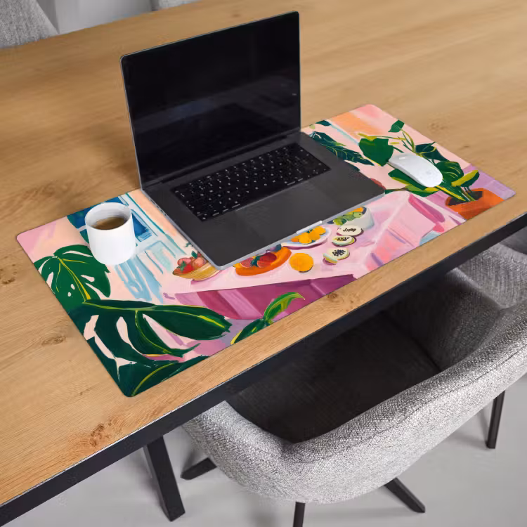 Bureau onderlegger - Tafel - Wijn - Fruit — 2