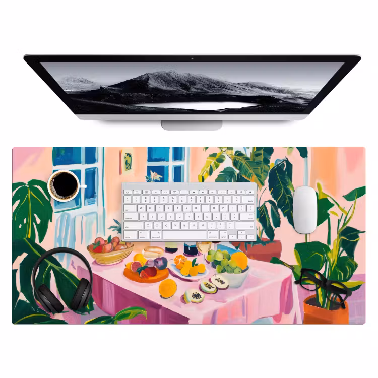 Bureau onderlegger - Tafel - Wijn - Fruit — 3