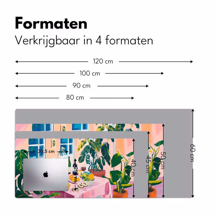 Bureau onderlegger - Tafel - Wijn - Fruit — 7