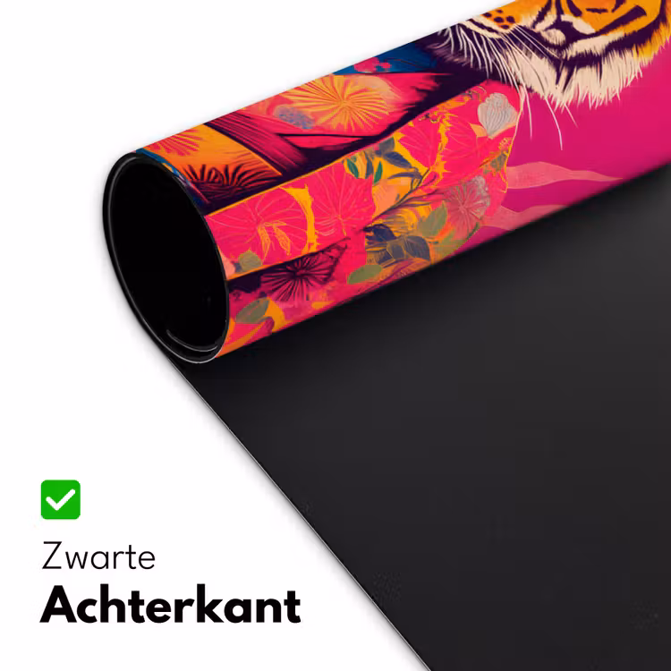 Bureau onderlegger - Tijger - Kimono - Planten - Roze — 4
