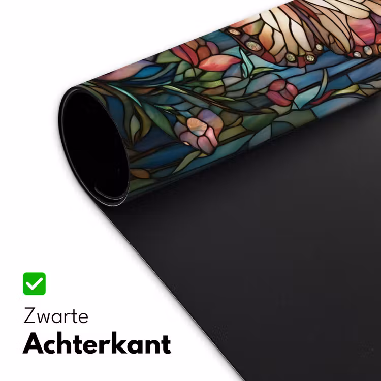 Bureau onderlegger - Vlinder - Roze - Bloemen - Bladeren — 4