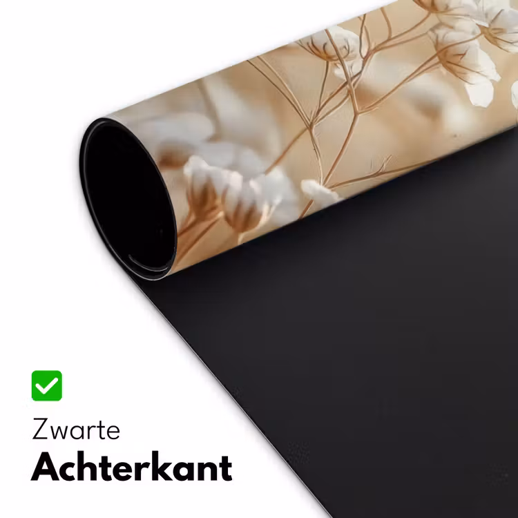 Bureau onderlegger - Wilde - Bloemen - Wit — 4