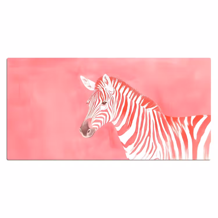 Bureau onderlegger - Zebra - Pink - Verf — 1