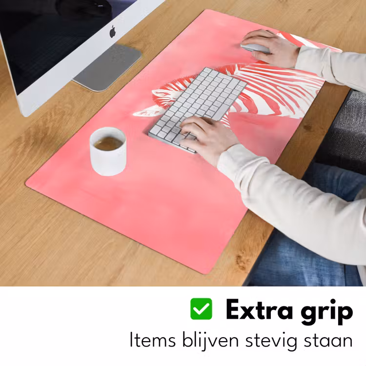 Bureau onderlegger - Zebra - Pink - Verf — 5