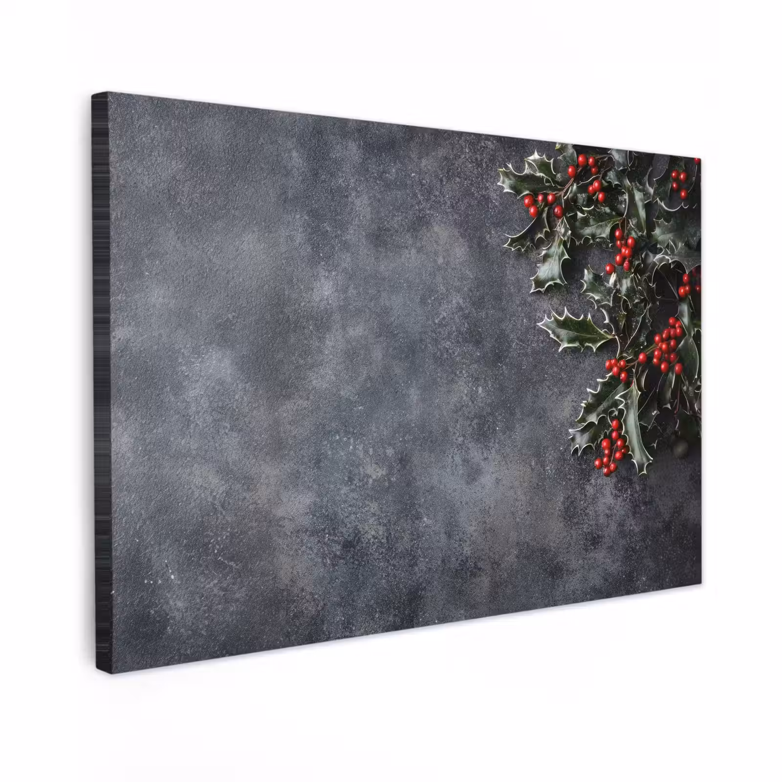 Canvas schilderij - Christmas - Takken - Winter - Rood — 1