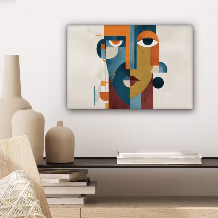 Canvas schilderij - Geometrisch - Strakke vormen - Kleurrijk — 5