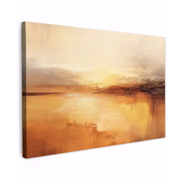 Canvas schilderij - Abstract - Bruin - Modern - Herfst kleuren — 1