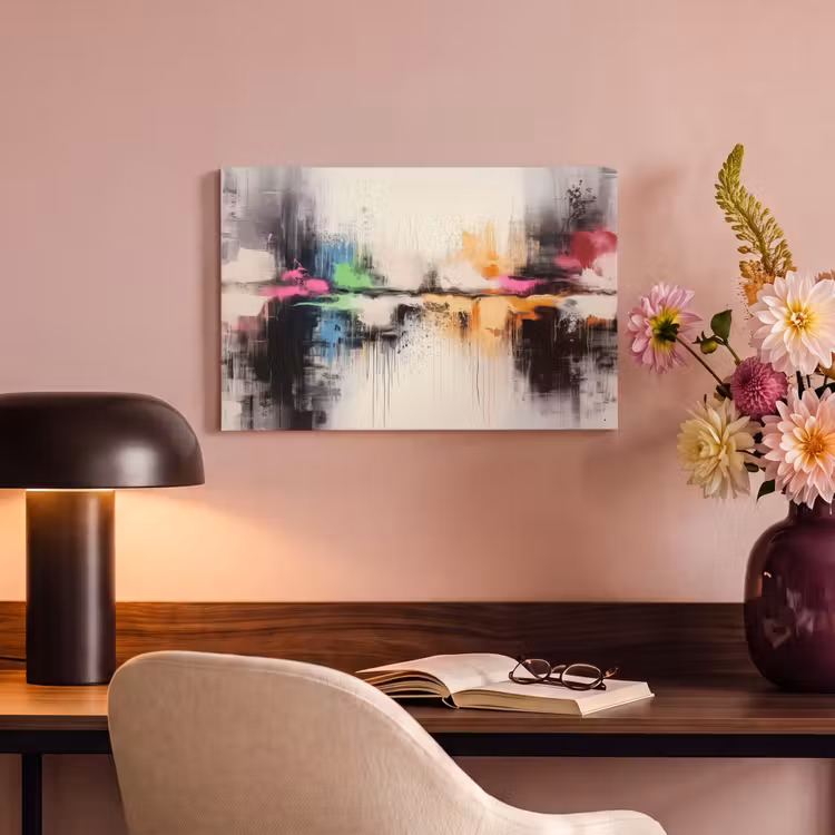 Canvas schilderij - Abstract - Kleurexplosie - Landschap — 4