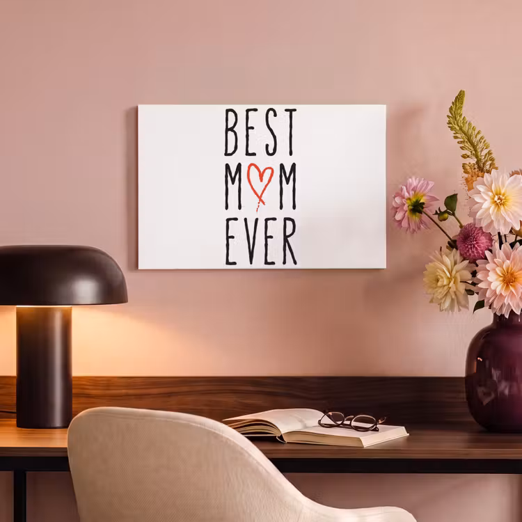 Canvas schilderij - Best mom ever - Spreuken - Mama - Quotes — 4