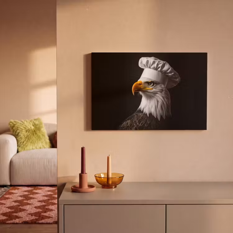Canvas schilderij - Arend -Amerika - Koksmuts - Vogel - Stoer — 2