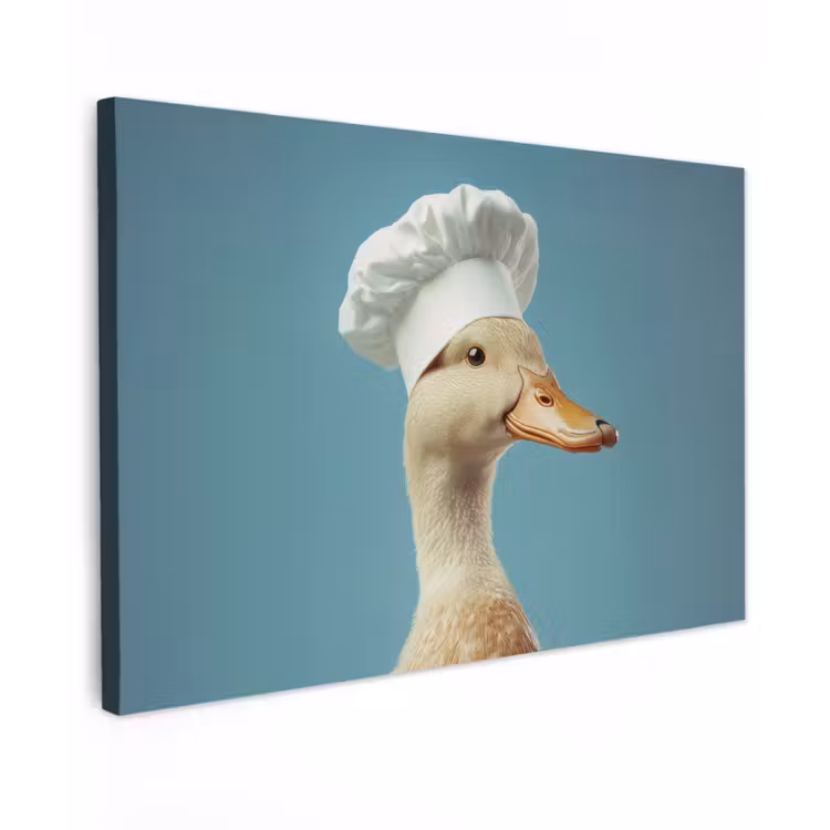 Canvas schilderij - Eend - Koksmuts - Cute - Vogel — 1
