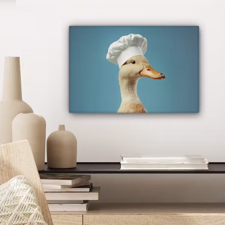 Canvas schilderij - Eend - Koksmuts - Cute - Vogel — 5