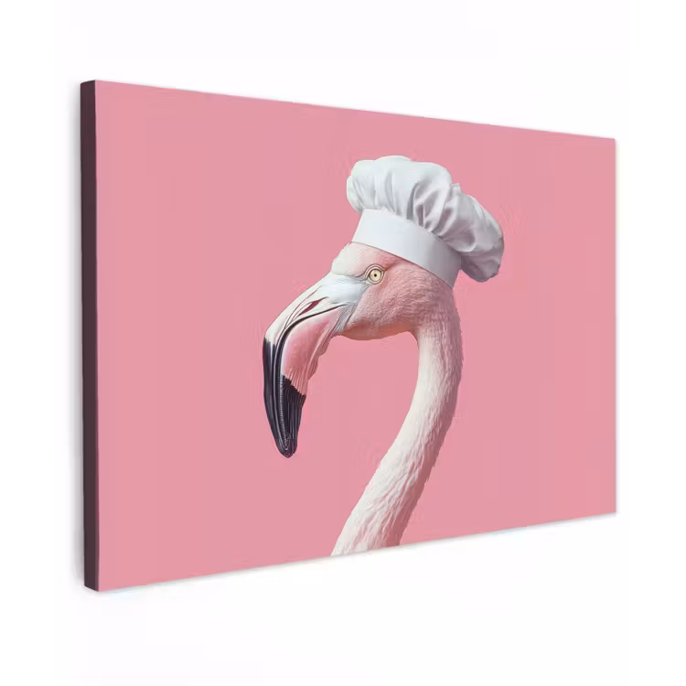 Canvas schilderij - Flamingo - Roze - Koksmuts - Vogel — 1