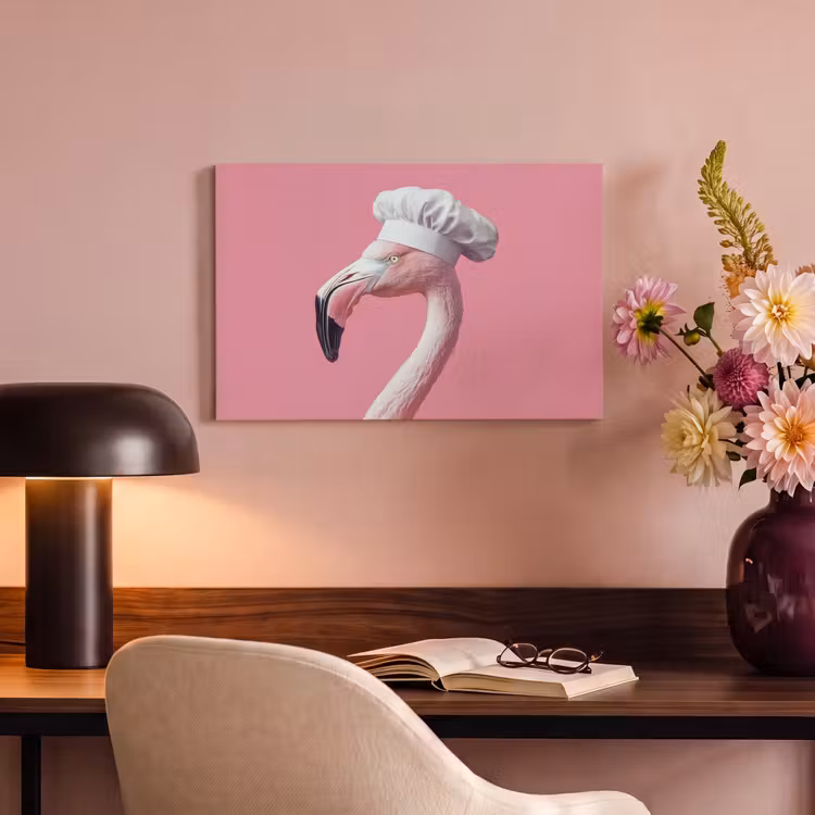 Canvas schilderij - Flamingo - Roze - Koksmuts - Vogel — 4