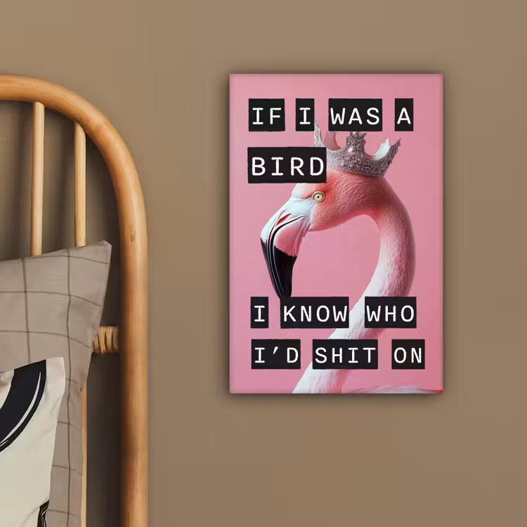 Canvas schilderij - Flamingo - Roze - Vogel - Decoratie — 3