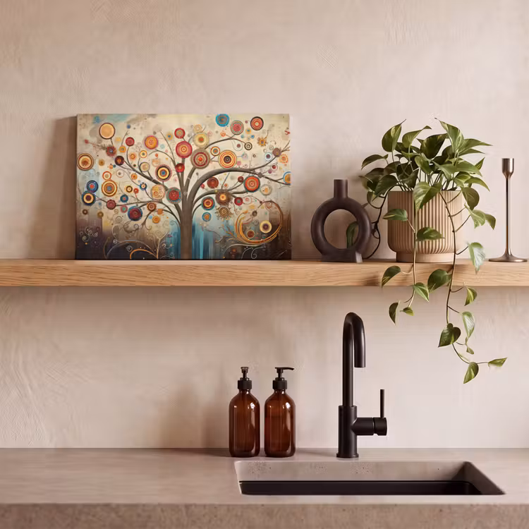 Canvas schilderij - Boom - Tree of life - Kleur — 3