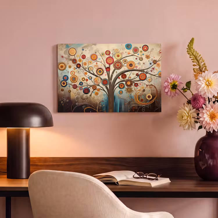 Canvas schilderij - Boom - Tree of life - Kleur — 4