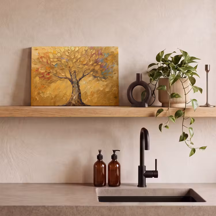 Canvas schilderij - Goud - Boom - Abstract - Modern — 3