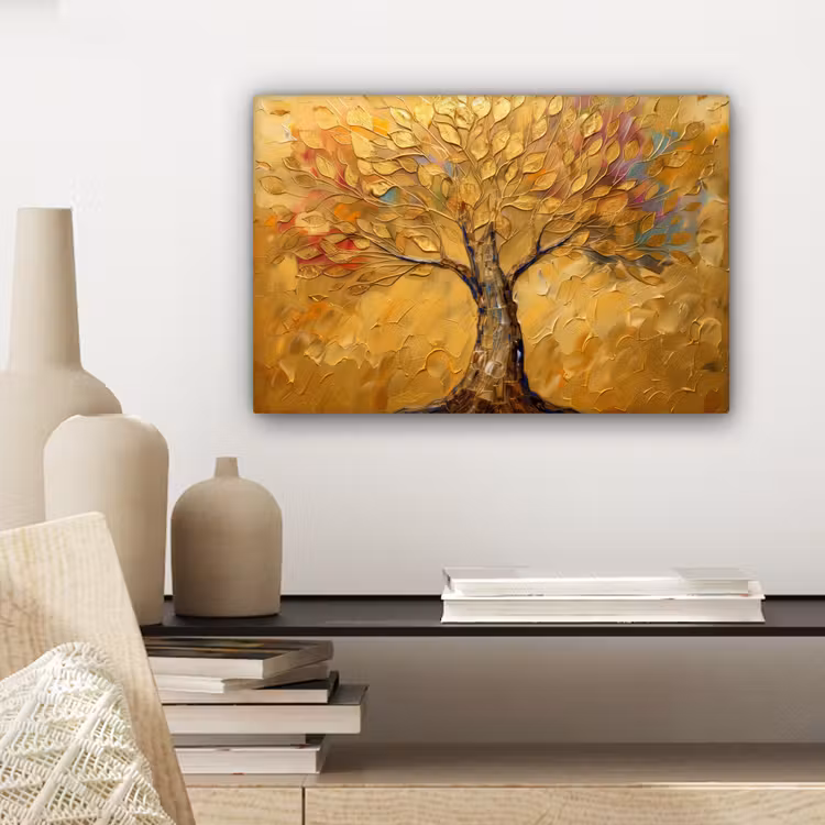 Canvas schilderij - Goud - Boom - Abstract - Modern — 5
