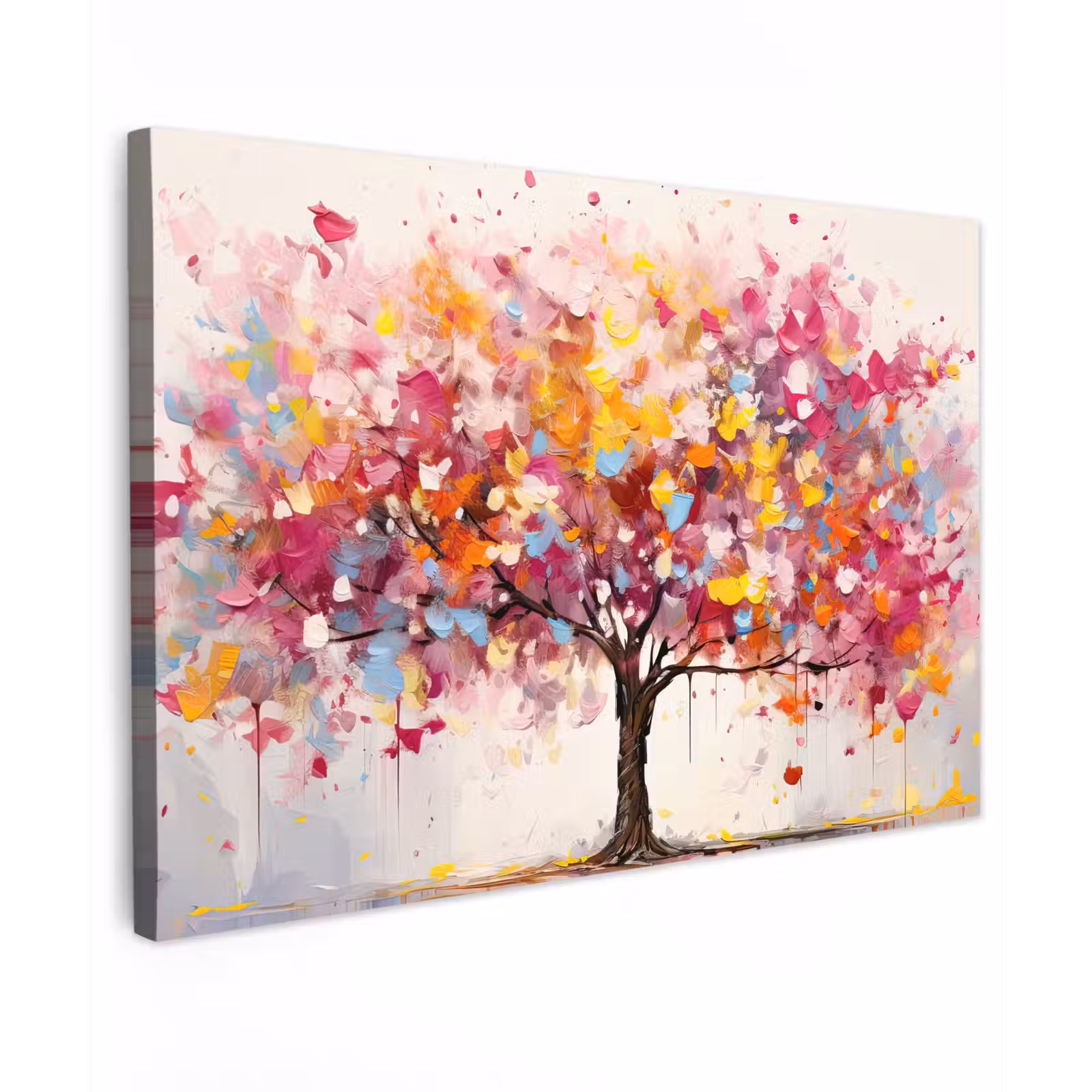 Canvas schilderij - Aquarel - Boom - Kunst - Abstract — 1