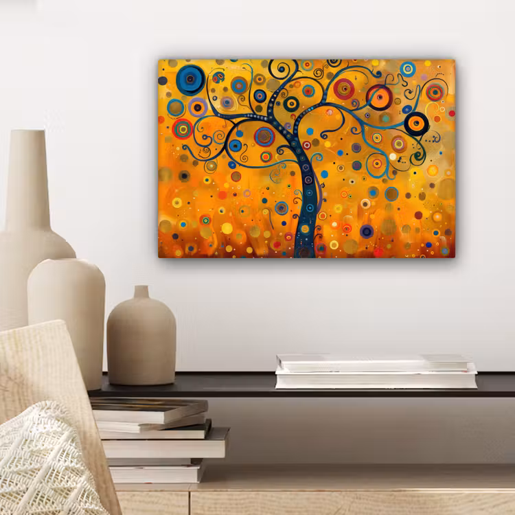 Canvas schilderij - Abstract - Boom - Levensboom - Modern — 5