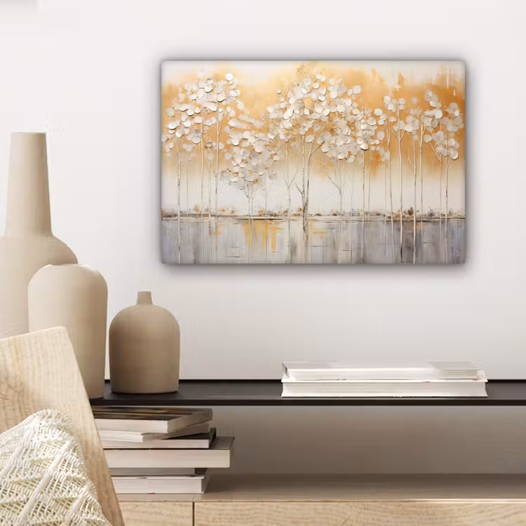 Canvas schilderij - Bomen - Kunst - Acryl - Natuur — 5